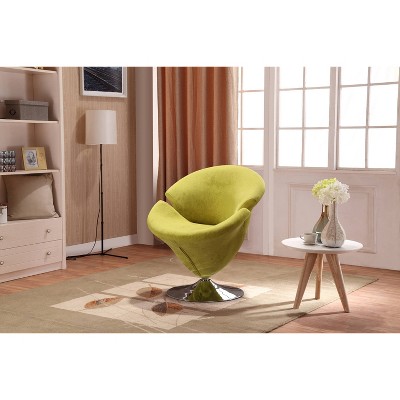 Set of 2 Tulip Velvet Swivel Accent Chairs - Manhattan Comfort