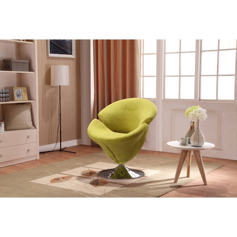Tulip Velvet Swivel Accent Chair - Manhattan Comfort, 3 of 8