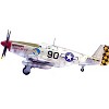 North American P-51B Mustang Aircraft "Sweet Clara II" (1944) United States Army Air Forces 1/72 Diecast Model by Legion - 2 of 4
