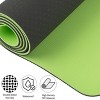 Non-Slip Yoga Mat with Alignment Marks – Lightweight Portable Exercise Mat with Carry Strap for Home, Travel & Fitness - 3 of 4
