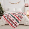 Lomsoe Cozy Printed Blanket Blanket, Flannel Throw Size for Home Decoration, Ultra Soft Throw, Christmas Light. - 3 of 4