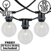 Novelty Lights Globe Outdoor String Lights with 80 In-Line Sockets Black Wire 100 Feet - 2 of 4