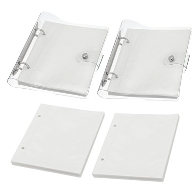 Unique Bargains PU Material Waterproof Double-sided Refillable Mini Photo Album with 100 Pockets 2 Pcs
