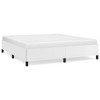 Bed Frame White Faux leather, plywood, engineered wood King - 2 of 4