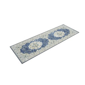 Nasitip Boho Farmhouse Washable Area Rug - Large Floral Vintage Non-Slip Carpet for Living Room, Bedroom, Office - 1 of 4
