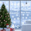 Unique Bargains Christmas Decorations for Windows and Home Christmas Window Clings Party Supplies White 1 Set - 2 of 4