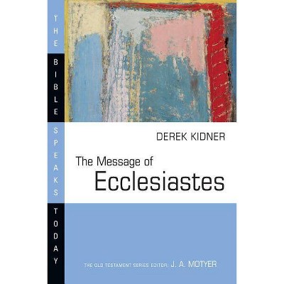 The Message of Ecclesiastes - (Bible Speaks Today) by  Derek Kidner (Paperback)