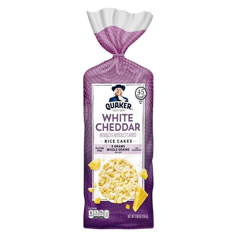 Quaker White Cheddar Rice Cakes 5.50oz, 1 of 4