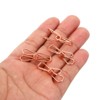 Unique Bargains Wire Hollow Out Clips Metal Prevent Tearing Pages Home Office Paper Clip 50 Pcs - 4 of 4