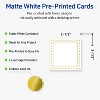 Avery Printable Square Cards, Gold Border with Gold Dots, 2.5" x 2.5", Matte White Square Cards, Laser/Inkjet, 90ct, Great for Business Cards - 2 of 4