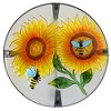 Northlight 19" Sunflower and Bumblebee Glass Patio Side Table - image 3 of 4