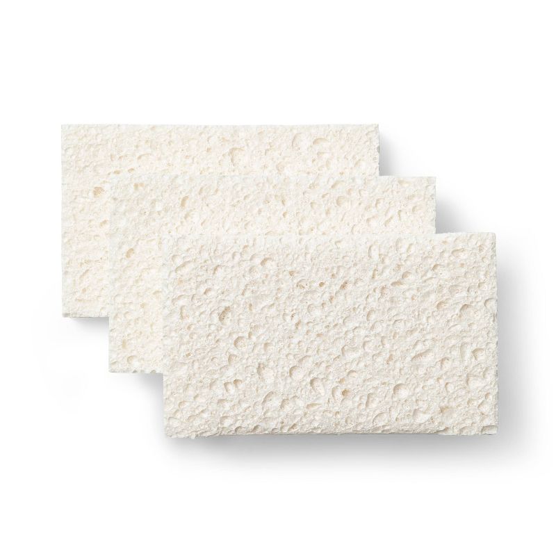 Plain Cellulose Sponges - 3ct - Everspring&#8482;, 4 of 5