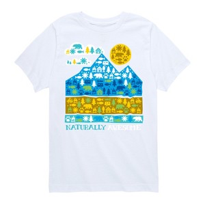 Boys' - Instant Message - Naturally Awesome in Nature Short Sleeve Graphic T-Shirt - 1 of 4
