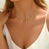 Colorful Beaded Necklace - Freshwater Pearl & Evil Eye Pendant, Stainless Steel 18K Gold Plated Y2K Trendy Jewelry for Women & Teen Girls - 4 of 4