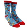 Crazy Dog T-Shirts Women's Gnope Socks Funny Fantasy Mushroom Gnome Fairy Tale Novelty Graphic Footwear - 2 of 4