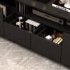 FUFU&GAGA High Gloss Finish TV Stand with Drawer Bottom Light Strip Entertainment Centre - 4 of 4