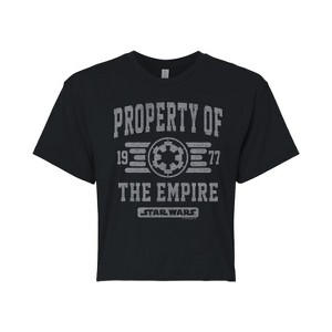 Women's - Star Wars - Property Of Empire Cropped Graphic T-Shirt - 1 of 4