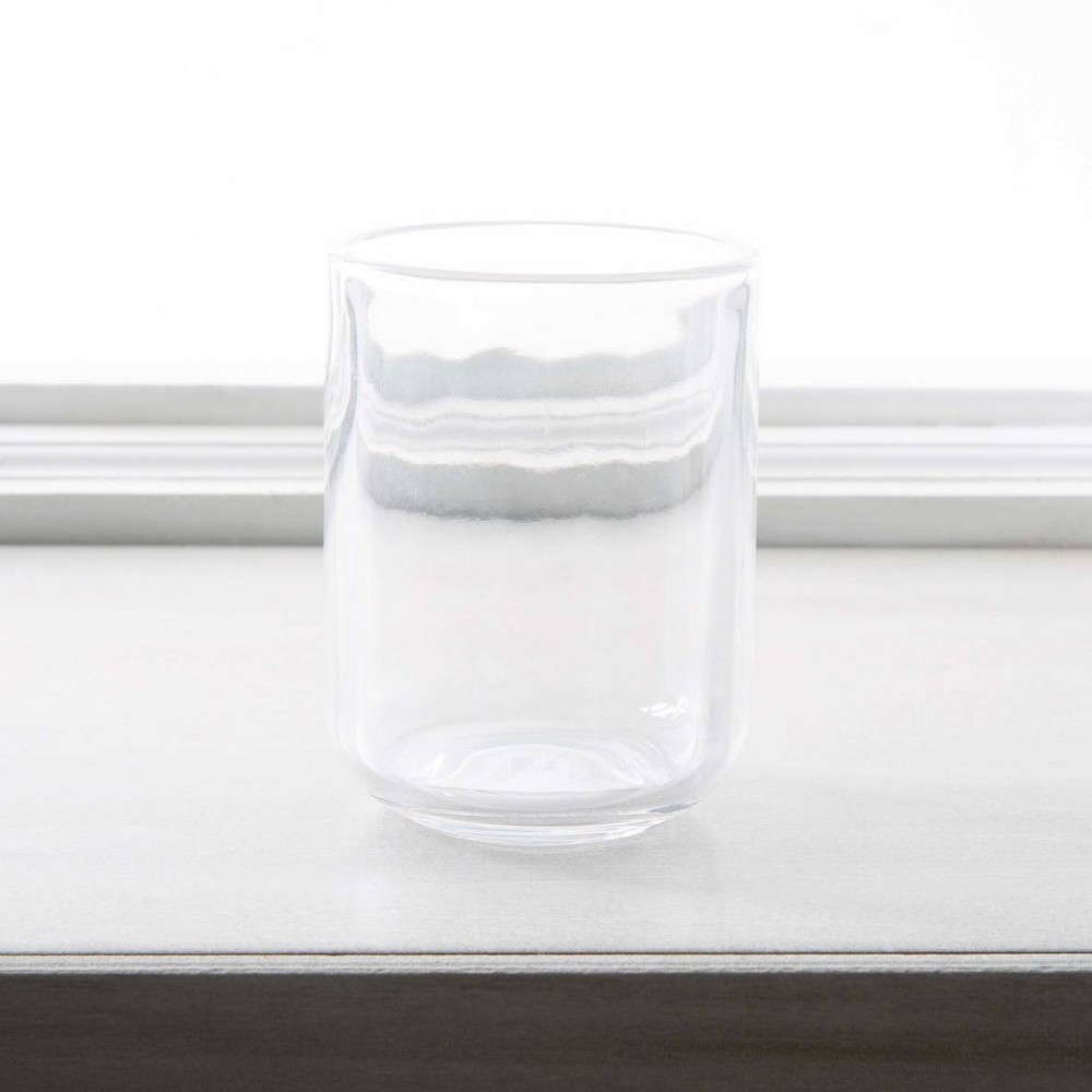 Photos - Other Bathroom Accessories MODA at Home Jasper Glass Bathroom Tumbler Clear 