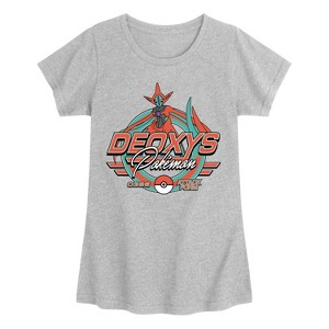 Girls' - Pokémon - Deoxys Racing -Youth Girls Short Sleeve T-Shirt Fitted Short Sleeve Graphic T-Shirt - 1 of 3