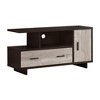 48" TV Stand with Open Shelves, Cabinet, and Drawer for Living Room or Bedroom - 2 of 4
