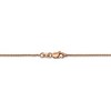 Black Bow Jewelry 14k Rose Gold 1mm Solid Spiga Chain Anklet, 9 Inch - 3 of 4