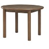 42-Inch Round Dining Table for 4, Mid-Century Modern Kitchen and Living Room Table with Solid Wood Legs, Easy Assembly - 4 of 4