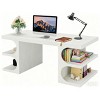 Gulches 62" Modern Executive Computer Desk with Storage Shelves, Home Office Workstation? - 4 of 4