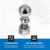 Reese Towpower Trailer Hitch Ball with 8,000 Pound Capacity for Automotives, Boats, RV, Minivans, Camper, and Towing Needs, Silver - 4 of 4