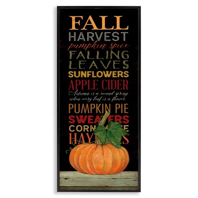 Stupell Industries Fall Harvest Autumn Seasonal, 10" x 24"