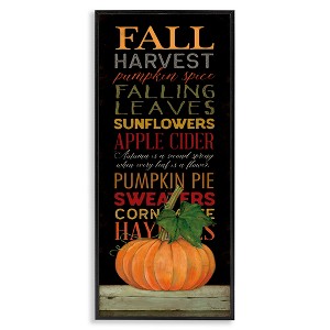 Stupell Industries Fall Harvest Autumn Seasonal, 10" x 24" - 1 of 4