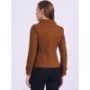 INSPIRE CHIC Women's Notched Lapel Double-Breasted Pea Coat - 4 of 4