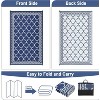 Outdoor Rug Patio Waterproof, Foldable Reversible Outdoor Plastic Straw Rug Trellis Mat for Camper Outside Carpet - 2 of 4