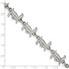 Black Bow Jewelry Stainless Steel Louisville Cardinals NCAA charm Bracelet 8.5 Inch - 4 of 4
