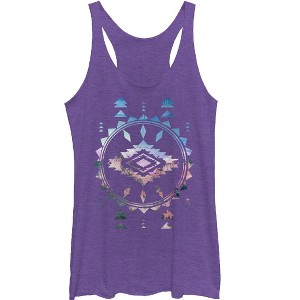 Women's Lost Gods Southwest Print Racerback Tank Top - 1 of 3