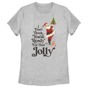 Women's Lost Gods Santa You're Ready for This Jolly T-Shirt - 1 of 4