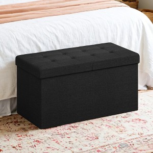 30" Storage Ottoman Bench, Ottoman with Storage, Ottoman Bench, Hold up to 660lb for Living Room - 1 of 4