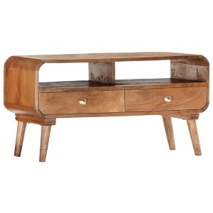 vidaXL TV Cabinet 35.4 inches x13.8 inches x18.5 inches  Solid Mango Wood - 1 of 4