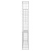 vidaXL U-shape Gabion Basket with 2 Posts Iron 55.1"x7.9"x59.1" - 4 of 4
