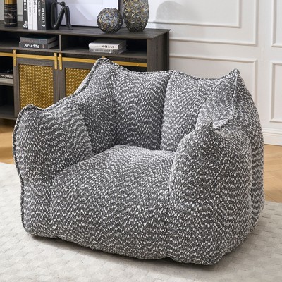 NicBex Bean Bag Chair Soft Floor Chair with High Resilience Foam Lazy Sofas for Adults for Living Room, Bedroom