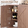 Sideboard Cabinet with Adjustable Shelves, Farmhouse Coffee Bar Console Table, Storage Cabinet for Kitchen & Dining Room (35.5"Hx30"Lx14"W) - 3 of 4