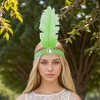 Unique Bargains Women's Feather Faux Diamond Sequins Headband 1 Pc - 2 of 4