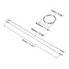 Unique Bargains Stainless Steel Lanyard Cables Eyelets Ended Security Wire Rope 6 Pcs with 12 Pcs Key Ring - 2 of 4
