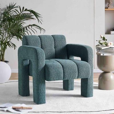 LOVMOR 31.10" Wide Boucle Upholstered Accent Chair