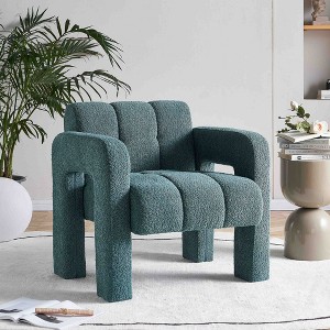 LOVMOR 31.10" Wide Boucle Upholstered Accent Chair - 1 of 4