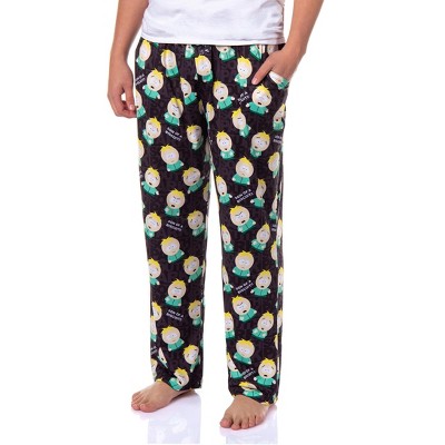 South Park Pajamas Men's Butters Son of a Biscuit Lounge Pajama Pants Black