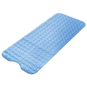 Non Slip Bathtub And Shower Mats 40x16 Extra Long Bath Tub Mat With Suction Cups & Drain Holes - Lux Decor Collection - 1 of 4
