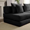 Kumasinova Modern Upholstered Sectional Sofa Couch Set, Oversized Modular Corduroy Sofa with 6 Pillows, DIY Configurable, Non-Slip Design - 4 of 4