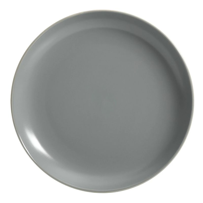 Gibson Better Homes and Gardens Zuri Matte 12 Piece Stoneware Dinnerware Set in Grey, 5 of 8