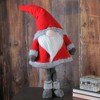 Northlight Standing Christmas Santa Claus Gnome with Faux Fur Trim - 28” - Red and Gray - 3 of 4