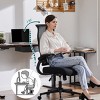 Mesh Breathable  Backrest Computer Chair With Lumbar And Back Support,Adjustable Height Flip-Up Armrests Home Office Chair-Cuddlewood - 3 of 4